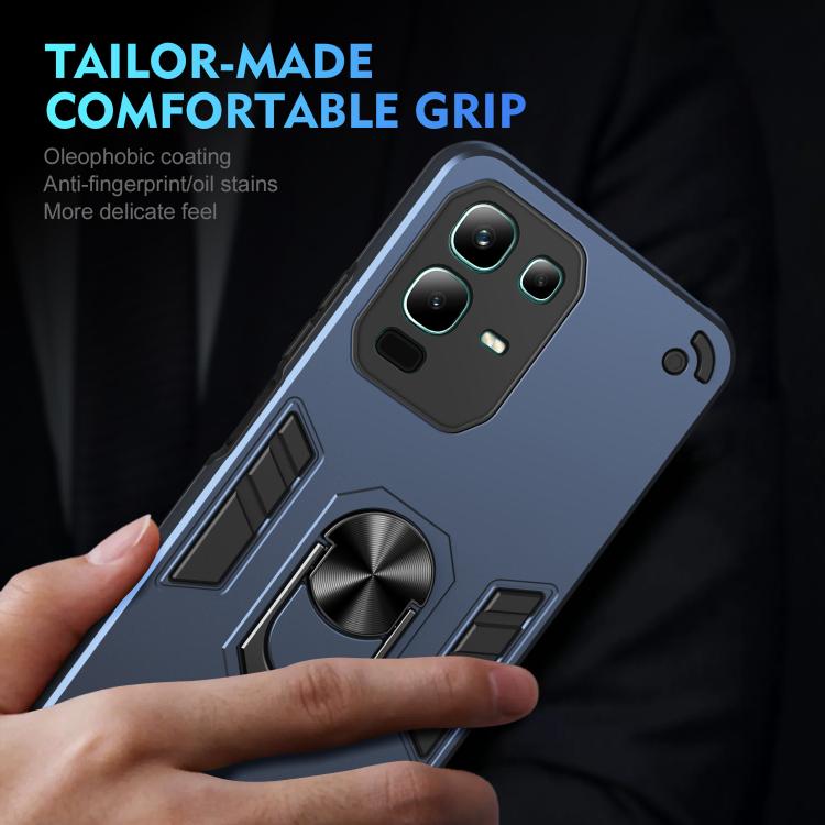 For Infinix Note 50x Shockproof Metal Ring Holder Phone Case