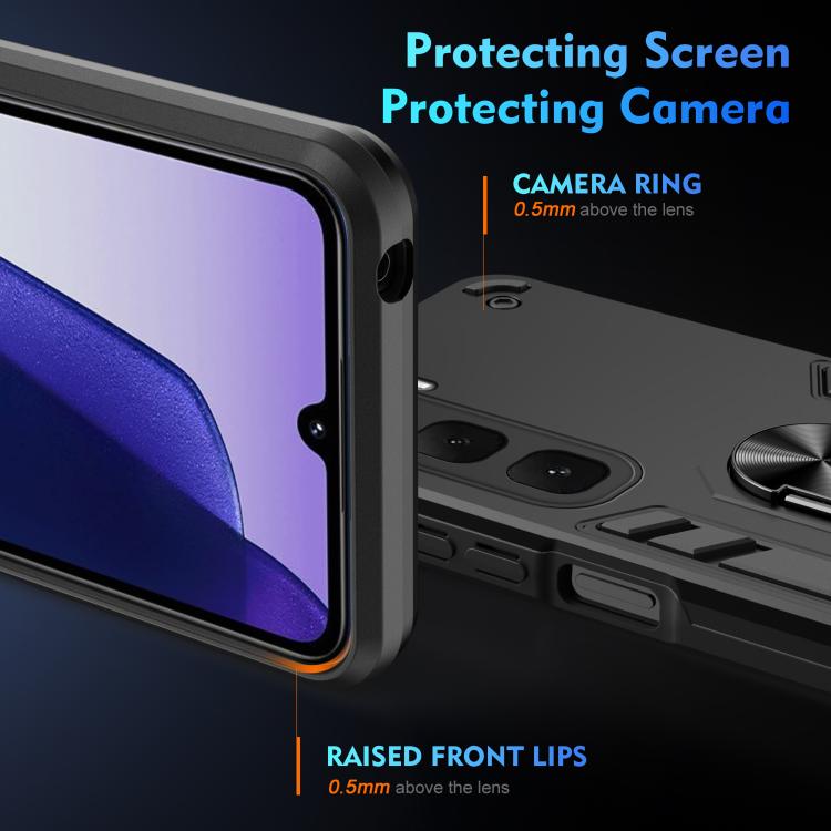For Infinix Hot 60i 4G Shockproof Metal Ring Holder Phone Case