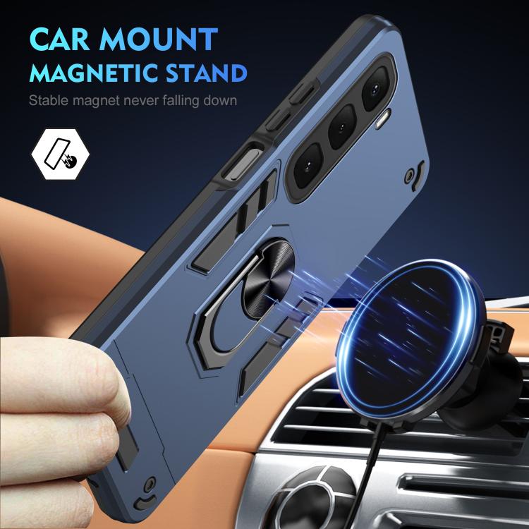 For Infinix Hot 60i 4G Shockproof Metal Ring Holder Phone Case