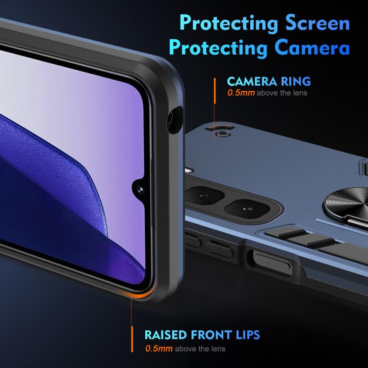 For Infinix Hot 60i 4G Shockproof Metal Ring Holder Phone Case