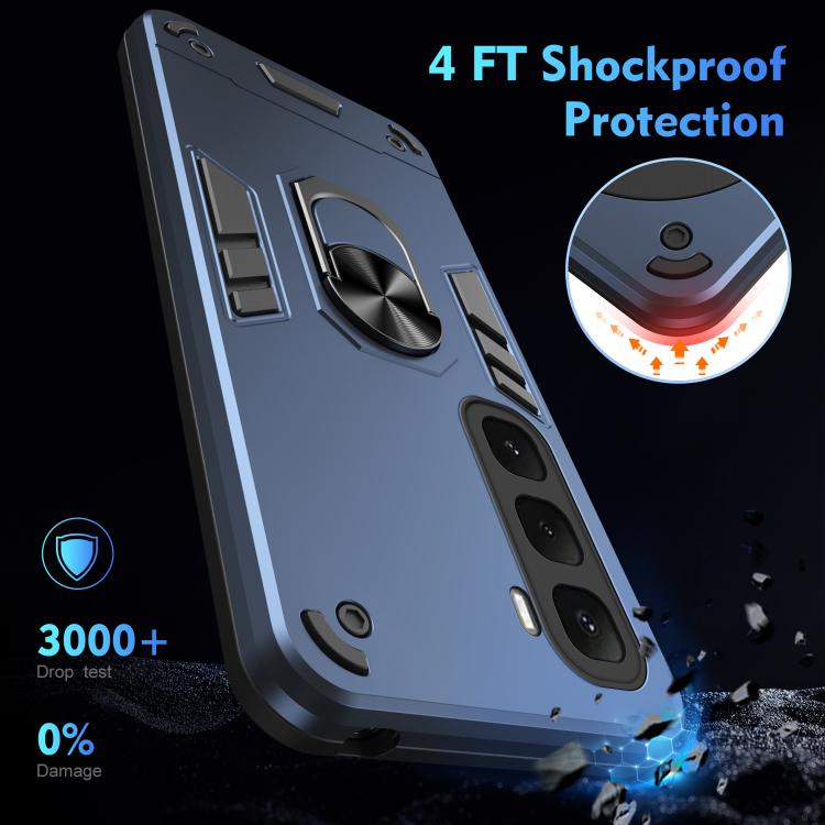 For Infinix Hot 60i 4G Shockproof Metal Ring Holder Phone Case