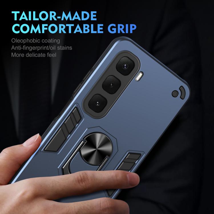 For Infinix Hot 60i 4G Shockproof Metal Ring Holder Phone Case