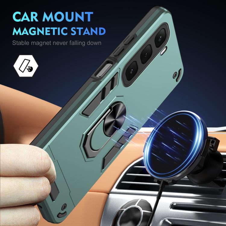 For Infinix Hot 60i 4G Shockproof Metal Ring Holder Phone Case