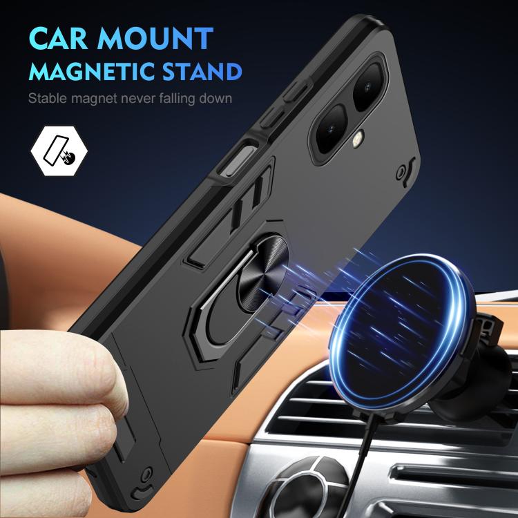 For Infinix Smart 10 Shockproof Metal Ring Holder Phone Case