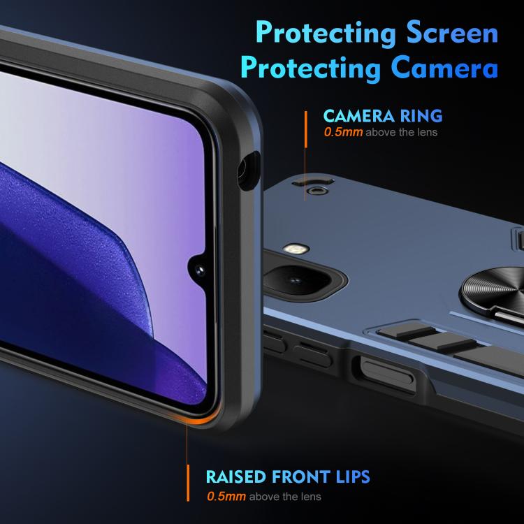 For Infinix Smart 10 Shockproof Metal Ring Holder Phone Case