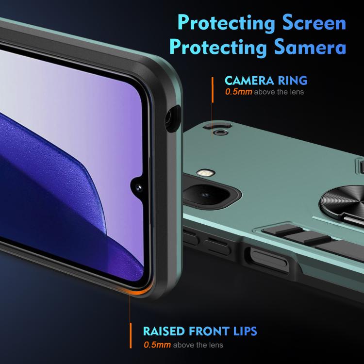 For Infinix Smart 10 Shockproof Metal Ring Holder Phone Case