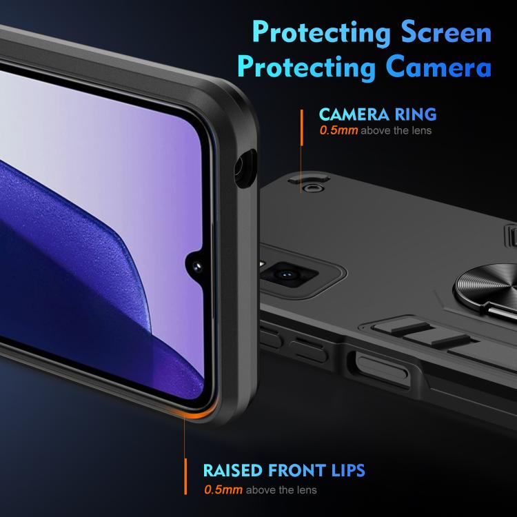 For Infinix GT 30 Pro Shockproof Metal Ring Holder Phone Case