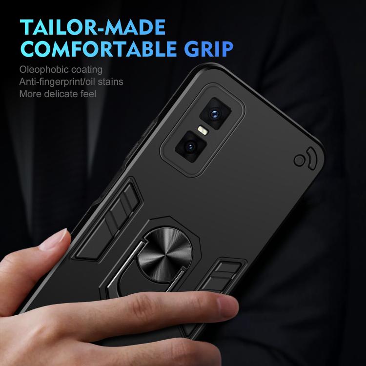 For Infinix GT 30 Pro Shockproof Metal Ring Holder Phone Case