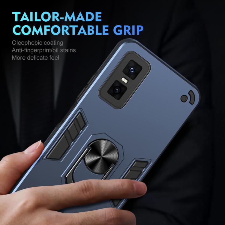 For Infinix GT 30 Pro Shockproof Metal Ring Holder Phone Case