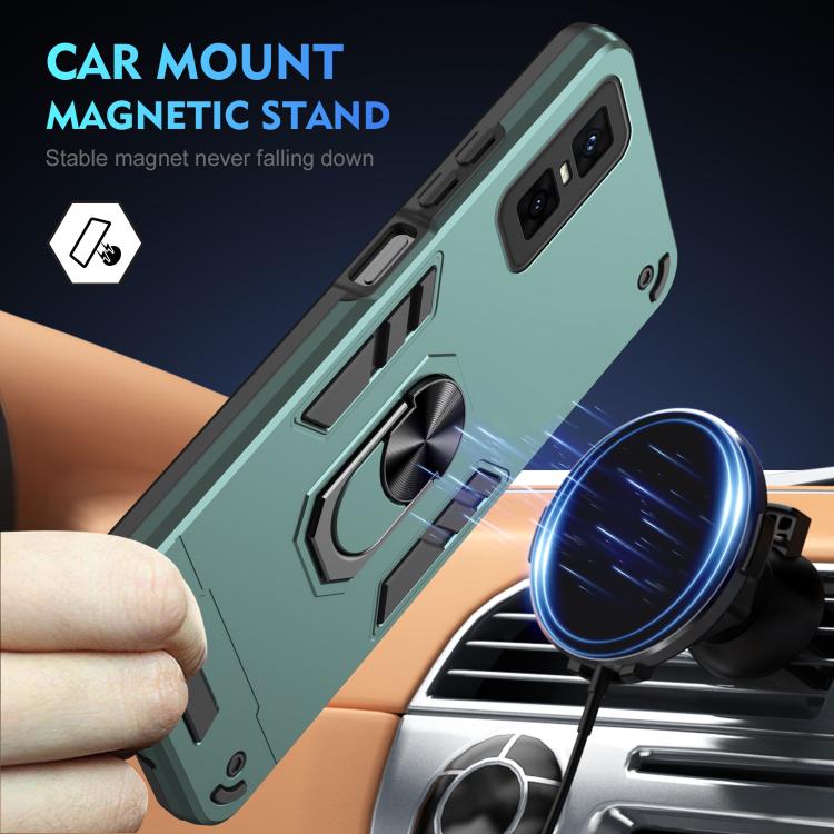 For Infinix GT 30 Pro Shockproof Metal Ring Holder Phone Case