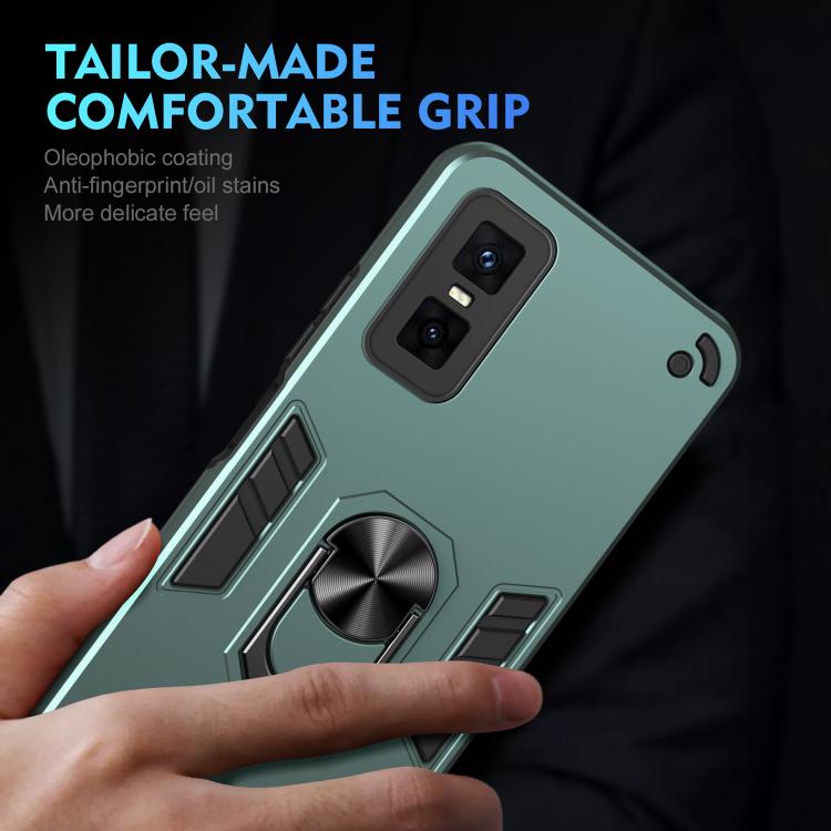 For Infinix GT 30 Pro Shockproof Metal Ring Holder Phone Case