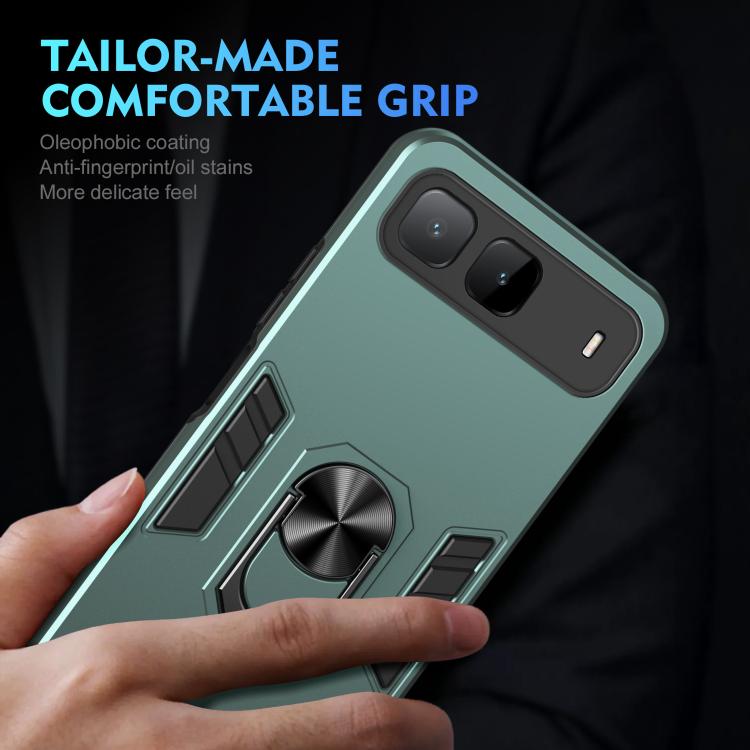 For Infinix Hot 60i 5G Shockproof Metal Ring Holder Phone Case