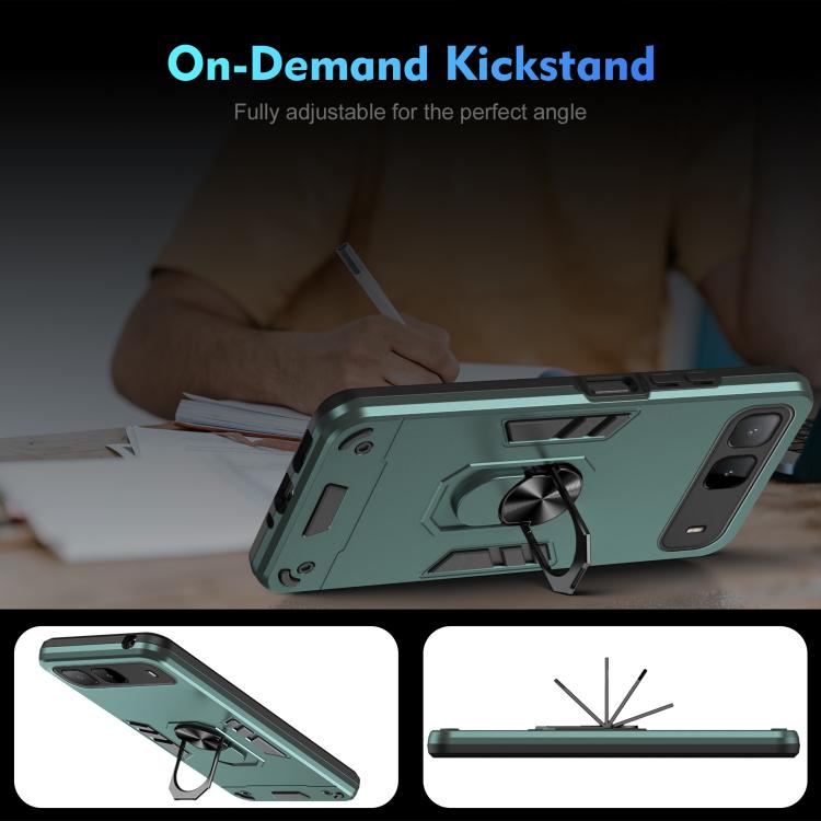 For Infinix Hot 60i 5G Shockproof Metal Ring Holder Phone Case