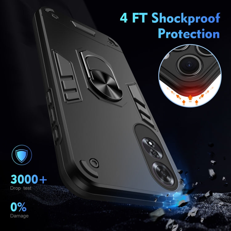 For OPPO A60 Shockproof Metal Ring Holder Phone Case