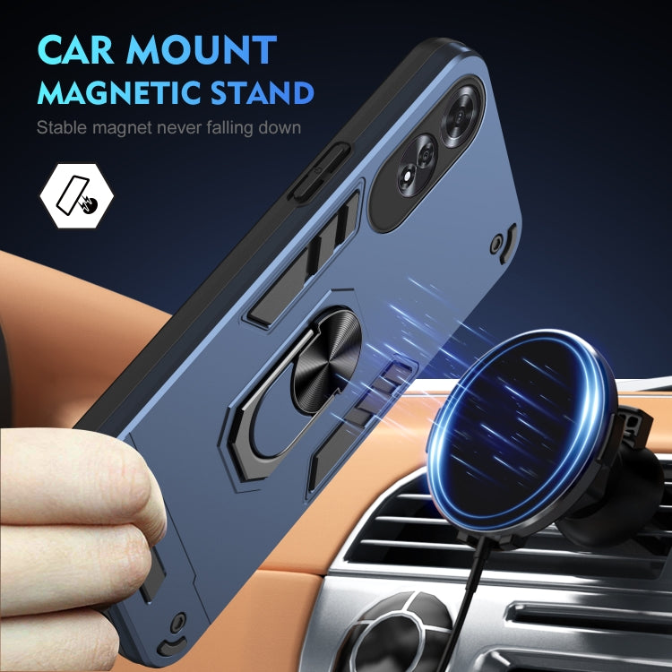 For OPPO A60 Shockproof Metal Ring Holder Phone Case