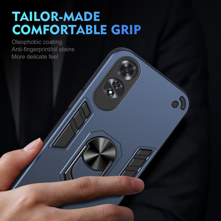 For OPPO A60 Shockproof Metal Ring Holder Phone Case