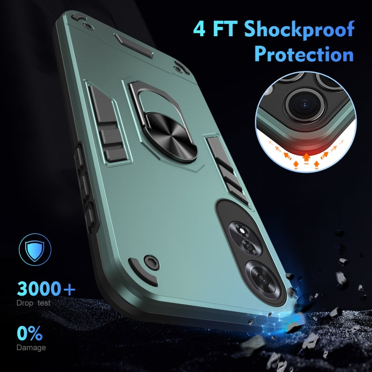 For OPPO A60 Shockproof Metal Ring Holder Phone Case