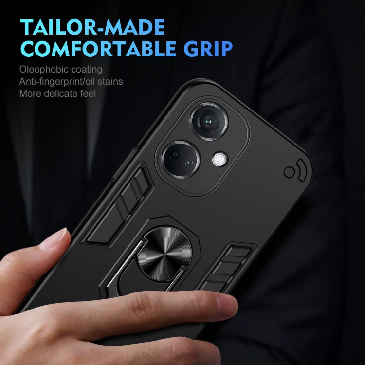 For OPPO K11 Shockproof Metal Ring Holder Phone Case