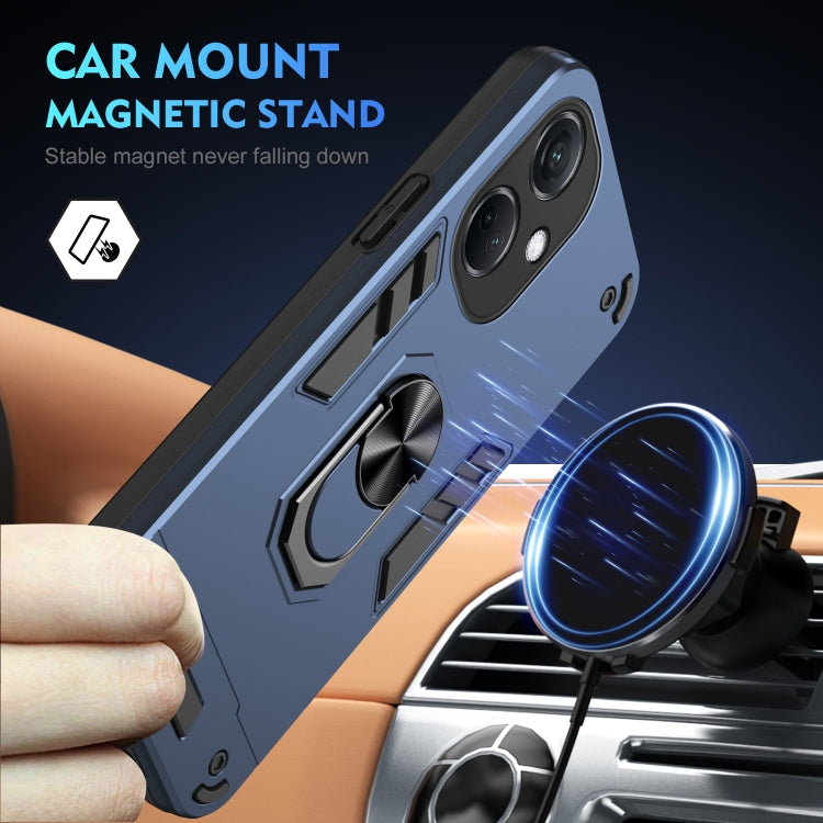 For OPPO K11 Shockproof Metal Ring Holder Phone Case