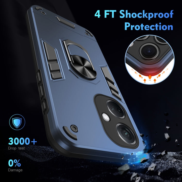 For OPPO K11 Shockproof Metal Ring Holder Phone Case
