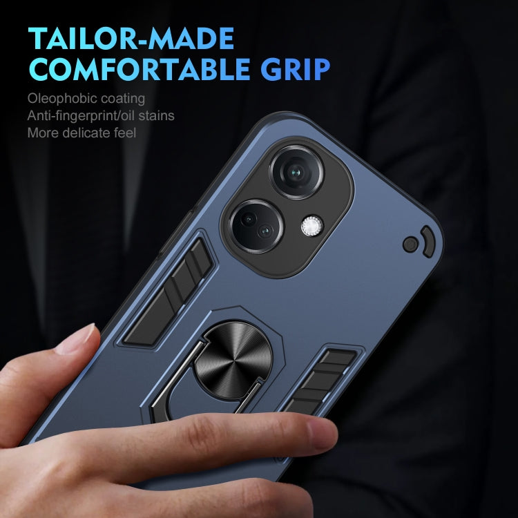 For OPPO K11 Shockproof Metal Ring Holder Phone Case