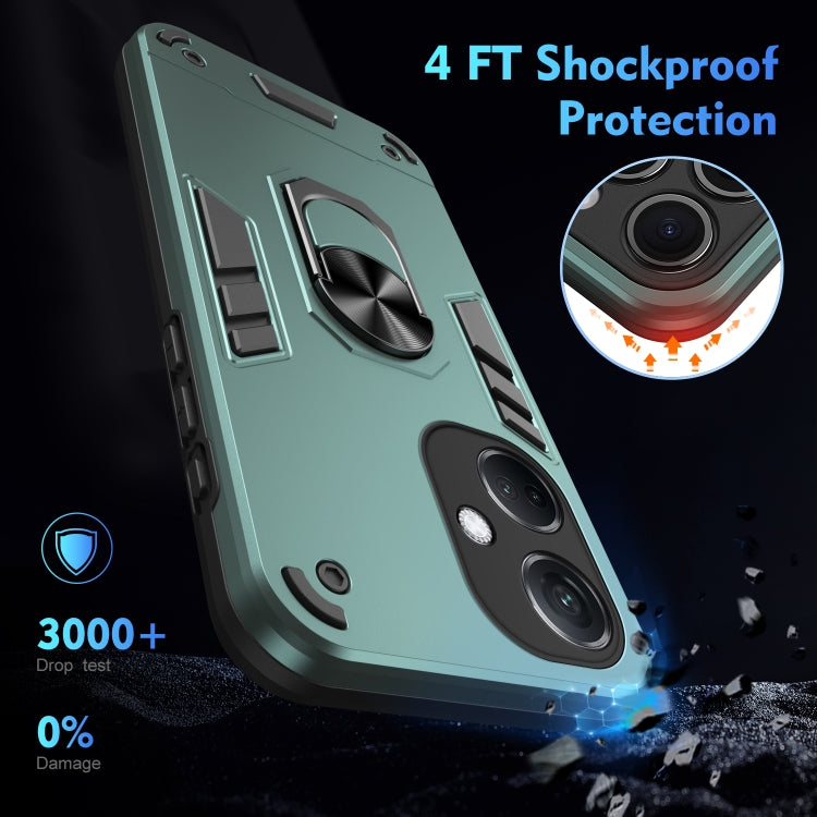 For OPPO K11 Shockproof Metal Ring Holder Phone Case