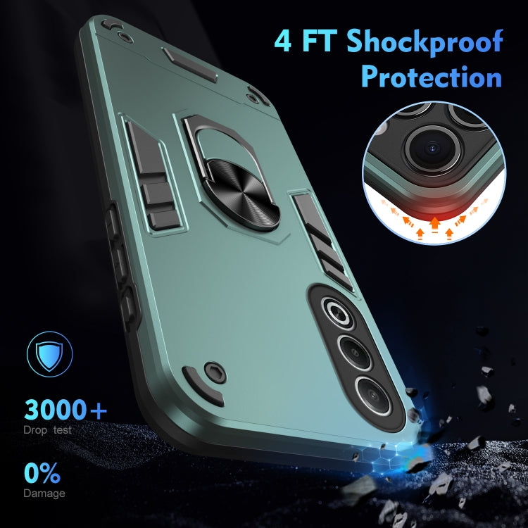 For OPPO K12x Shockproof Metal Ring Holder Phone Case