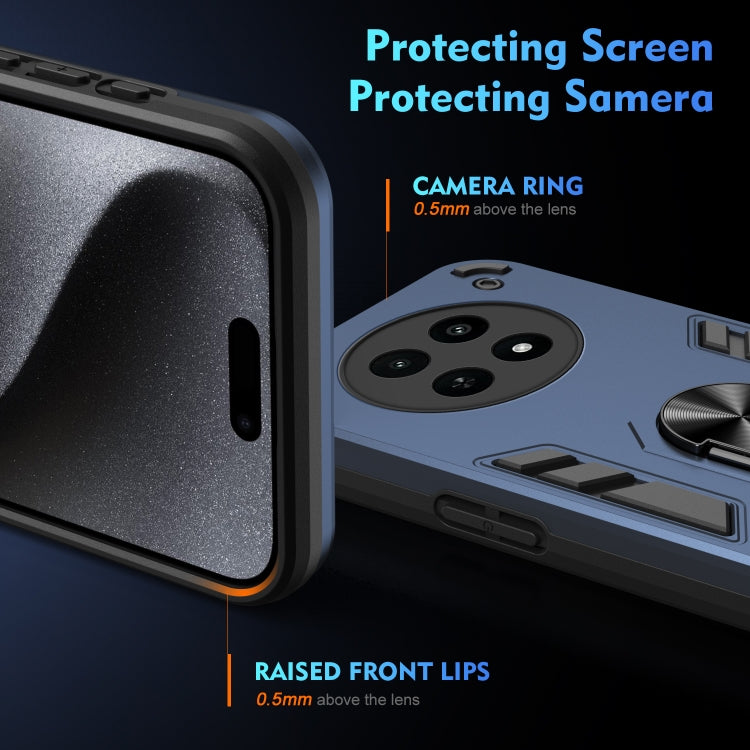 For Realme 12X Shockproof Metal Ring Holder Phone Case