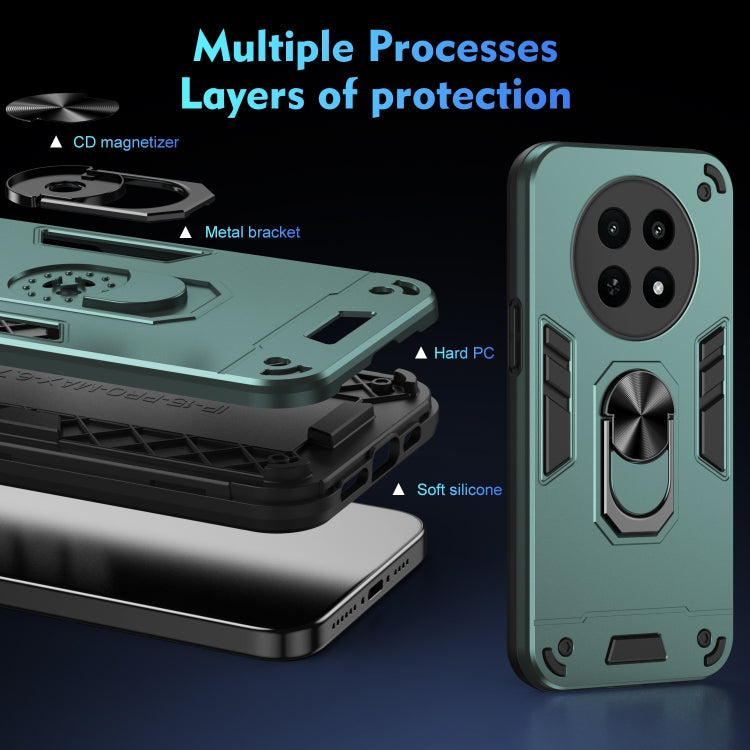 For Realme 12X Shockproof Metal Ring Holder Phone Case