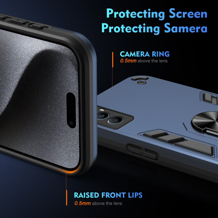 For Realme C65 Shockproof Metal Ring Holder Phone Case
