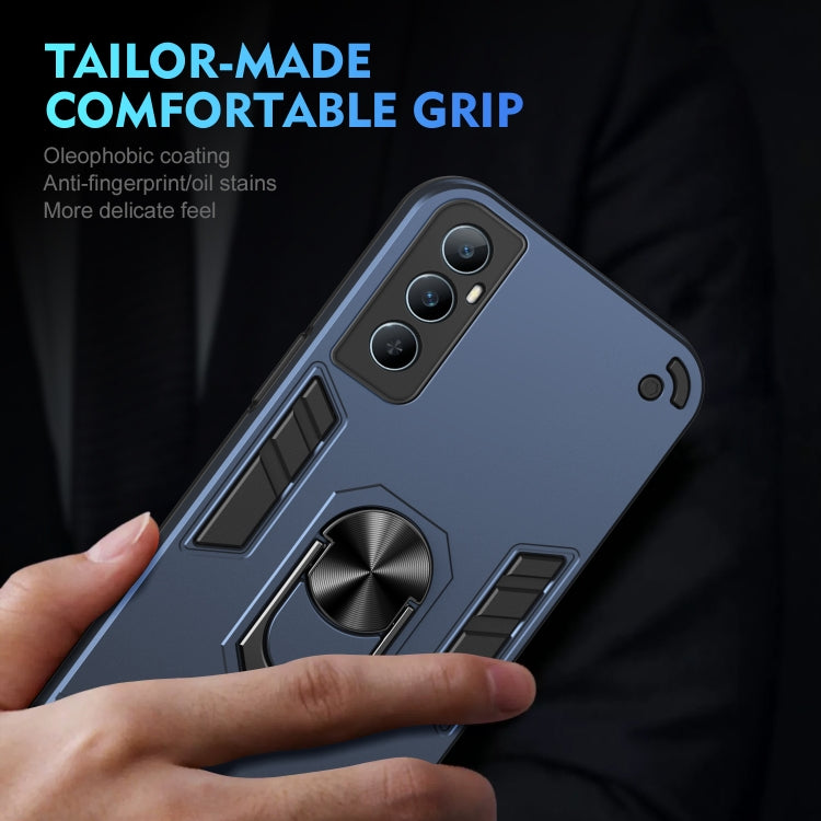 For Realme C65 Shockproof Metal Ring Holder Phone Case