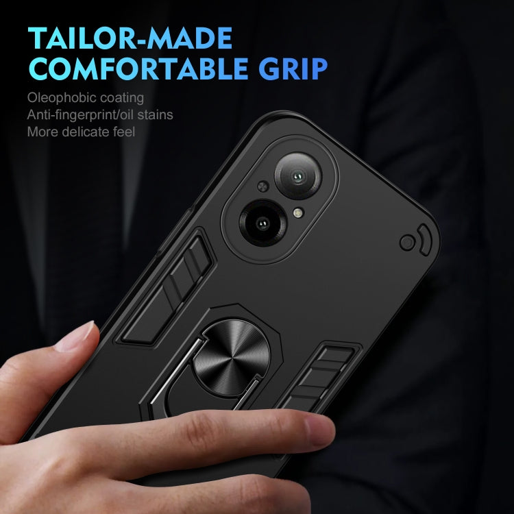 For Realme C67 4G Shockproof Metal Ring Holder Phone Case