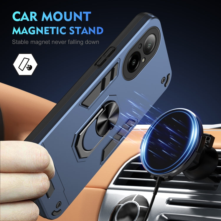 For Realme C67 4G Shockproof Metal Ring Holder Phone Case