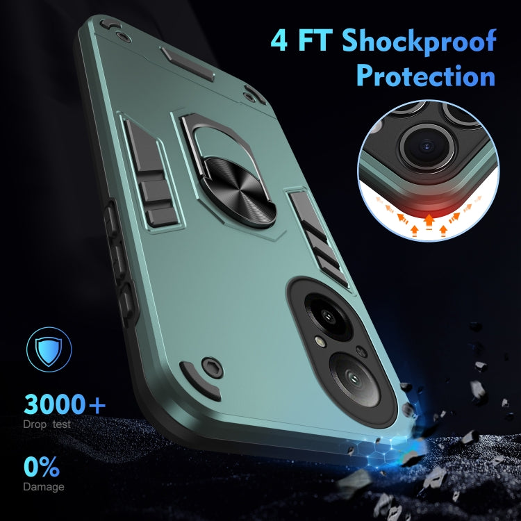 For Realme C67 4G Shockproof Metal Ring Holder Phone Case