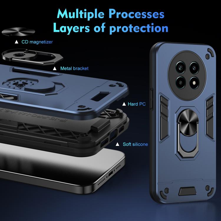 For Realme 13 Pro / 13 Pro+ Shockproof Metal Ring Holder Phone Case