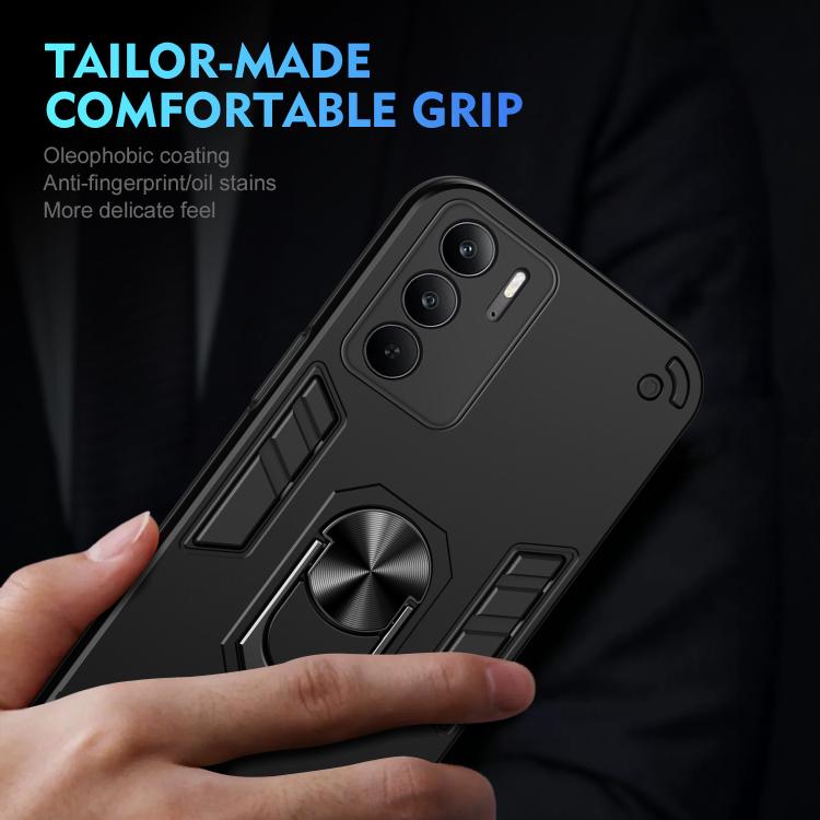 For Realme C75 Shockproof Metal Ring Holder Phone Case