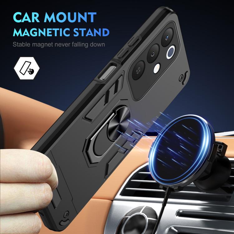 For Realme C85 5G / 15x 5G India Shockproof Metal Ring Holder Phone Case