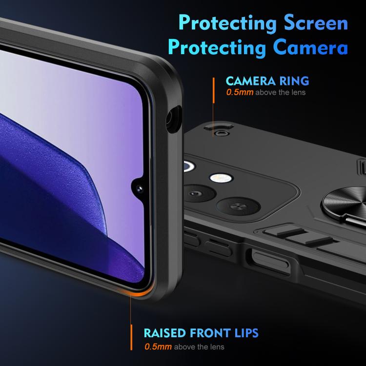 For Realme C85 5G / 15x 5G India Shockproof Metal Ring Holder Phone Case
