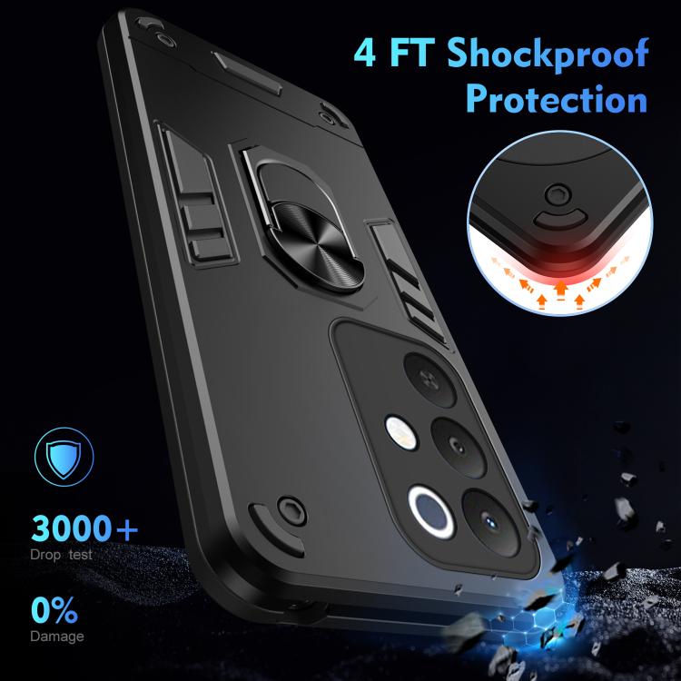 For Realme C85 5G / 15x 5G India Shockproof Metal Ring Holder Phone Case