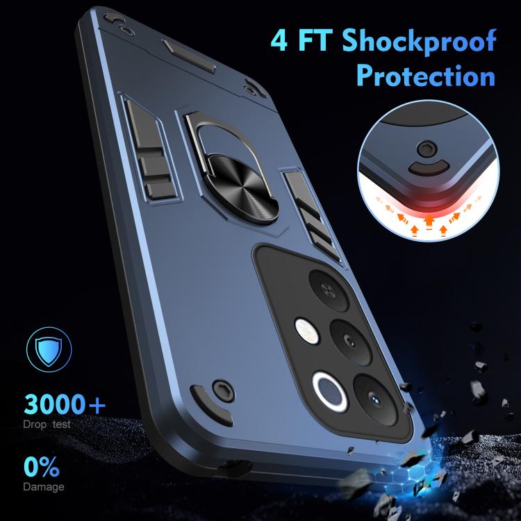 For Realme C85 5G / 15x 5G India Shockproof Metal Ring Holder Phone Case