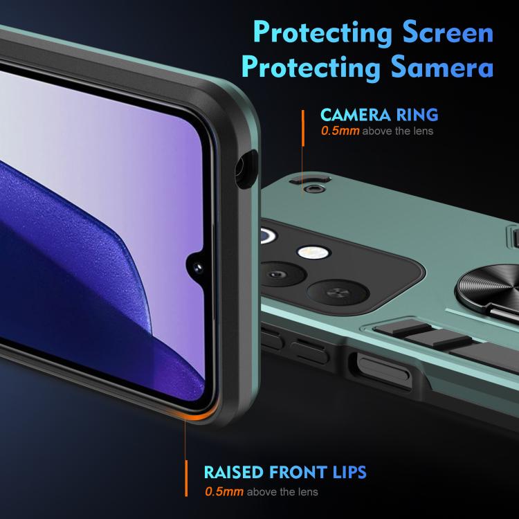 For Realme C85 5G / 15x 5G India Shockproof Metal Ring Holder Phone Case
