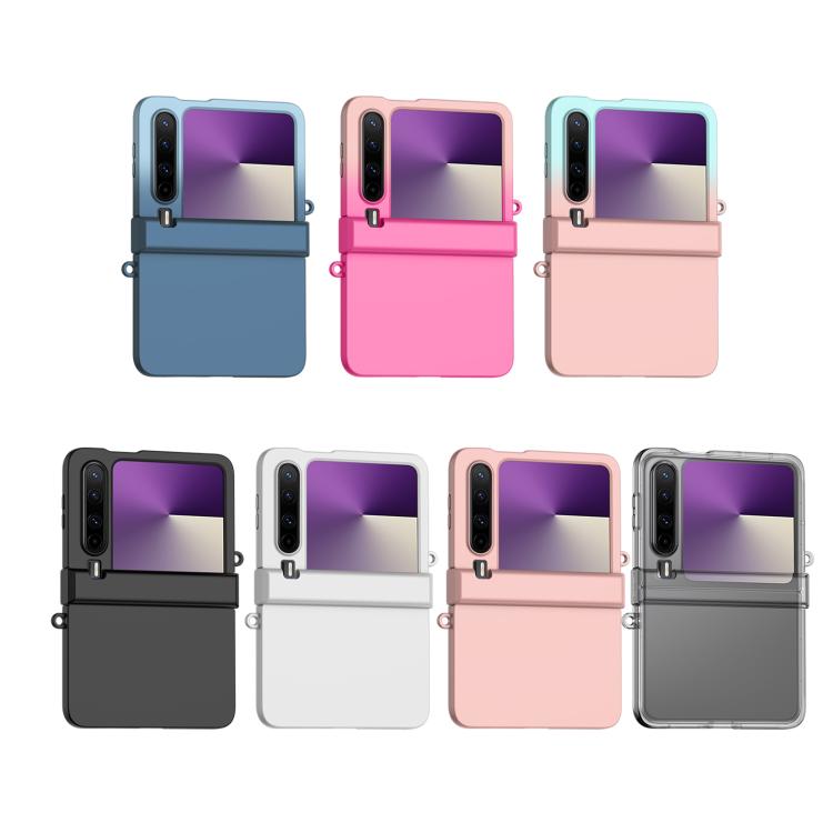 For Huawei Pura X Three Parts Gradient Color Skin Feel PC Full Coverage Shockproof Phone Case