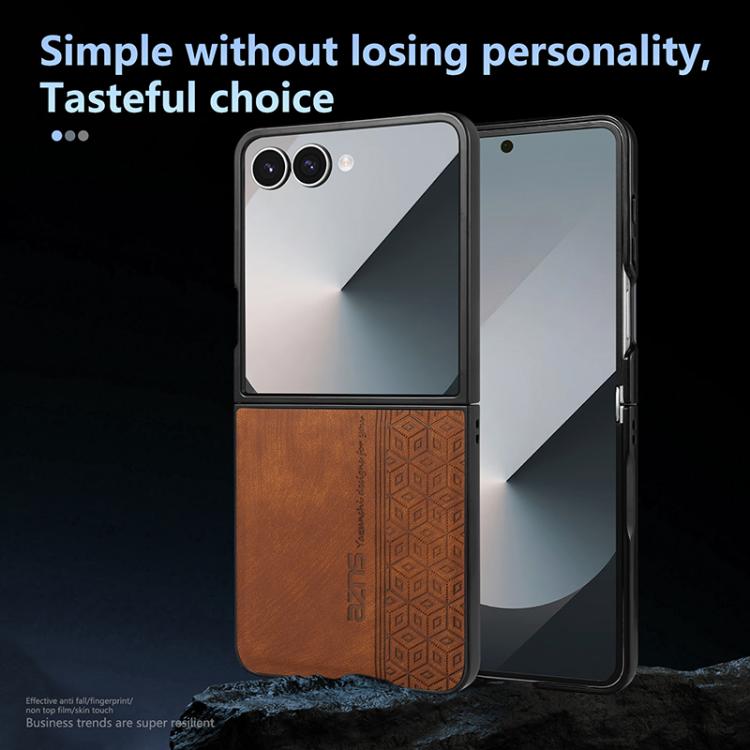 For Samsung Galaxy Z Flip7 5G AZNS 3D Embossed Skin Feel Phone Case