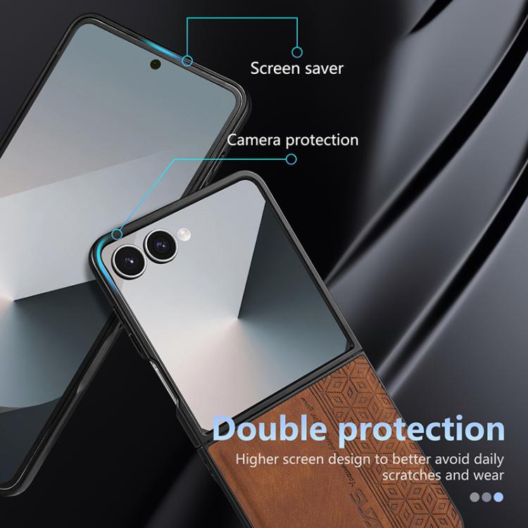 For Samsung Galaxy Z Flip7 5G AZNS 3D Embossed Skin Feel Phone Case