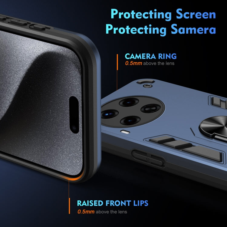 For Tecno Camon 30 Premier Shockproof Metal Ring Holder Phone Case