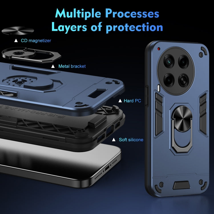 For Tecno Camon 30 4G Shockproof Metal Ring Holder Phone Case