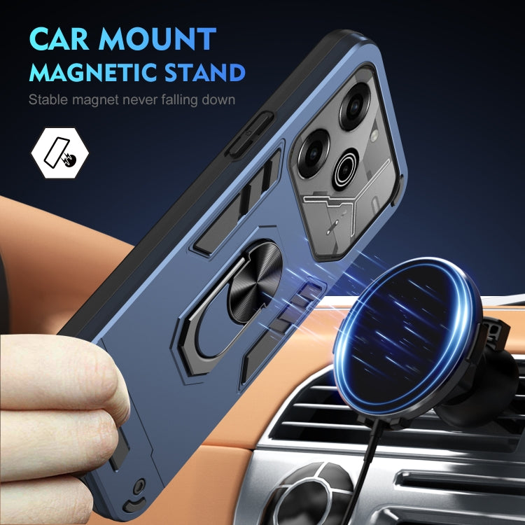 For Tecno Pova 6 Pro Shockproof Metal Ring Holder Phone Case