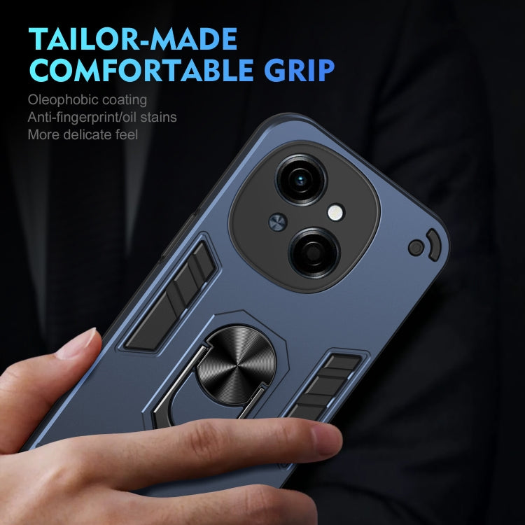 For Tecno Spark Go 1 / Spark Go Shockproof Metal Ring Holder Phone Case