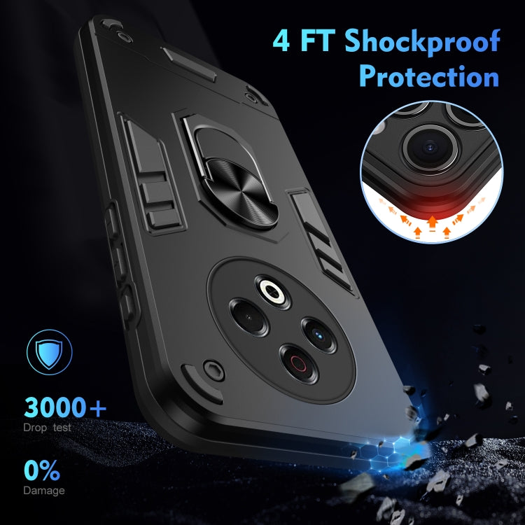 For Tecno Spark 30 Shockproof Metal Ring Holder Phone Case
