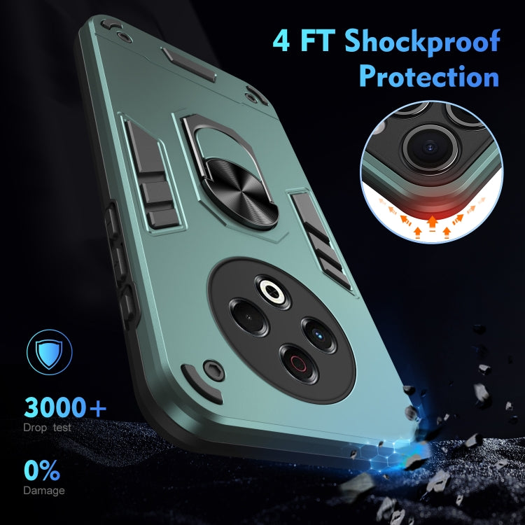 For Tecno Spark 30 Shockproof Metal Ring Holder Phone Case